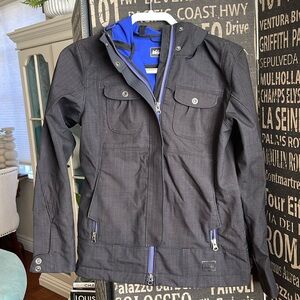 REI ski jacket waterproof XS hood